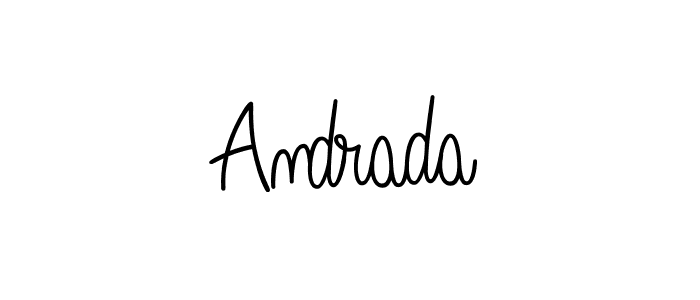 How to make Andrada name signature. Use Angelique-Rose-font-FFP style for creating short signs online. This is the latest handwritten sign. Andrada signature style 5 images and pictures png