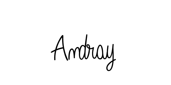 The best way (Angelique-Rose-font-FFP) to make a short signature is to pick only two or three words in your name. The name Andray include a total of six letters. For converting this name. Andray signature style 5 images and pictures png