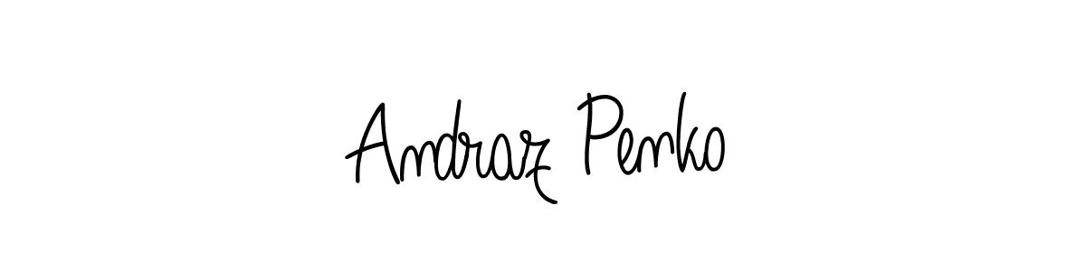 if you are searching for the best signature style for your name Andraz Penko. so please give up your signature search. here we have designed multiple signature styles  using Angelique-Rose-font-FFP. Andraz Penko signature style 5 images and pictures png