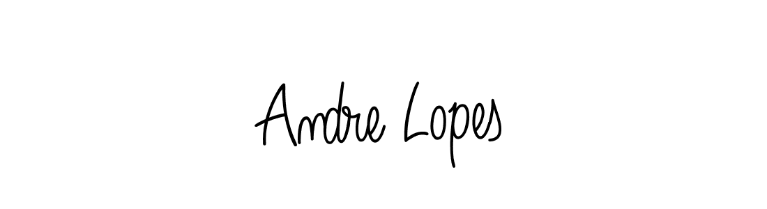 You should practise on your own different ways (Angelique-Rose-font-FFP) to write your name (Andre Lopes) in signature. don't let someone else do it for you. Andre Lopes signature style 5 images and pictures png