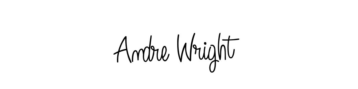 Make a beautiful signature design for name Andre Wright. With this signature (Angelique-Rose-font-FFP) style, you can create a handwritten signature for free. Andre Wright signature style 5 images and pictures png