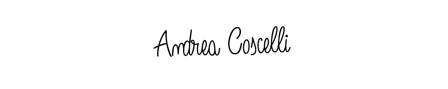 Andrea Coscelli stylish signature style. Best Handwritten Sign (Angelique-Rose-font-FFP) for my name. Handwritten Signature Collection Ideas for my name Andrea Coscelli. Andrea Coscelli signature style 5 images and pictures png