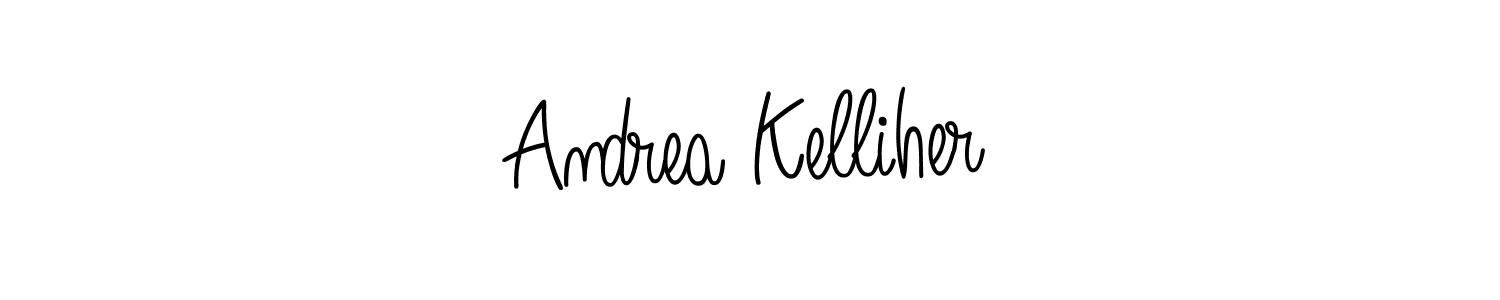 Best and Professional Signature Style for Andrea Kelliher. Angelique-Rose-font-FFP Best Signature Style Collection. Andrea Kelliher signature style 5 images and pictures png