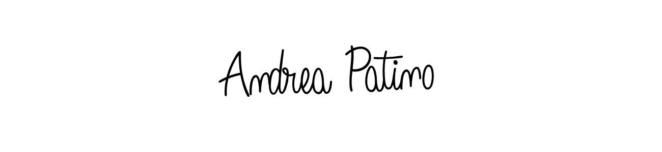 Make a beautiful signature design for name Andrea Patino. With this signature (Angelique-Rose-font-FFP) style, you can create a handwritten signature for free. Andrea Patino signature style 5 images and pictures png