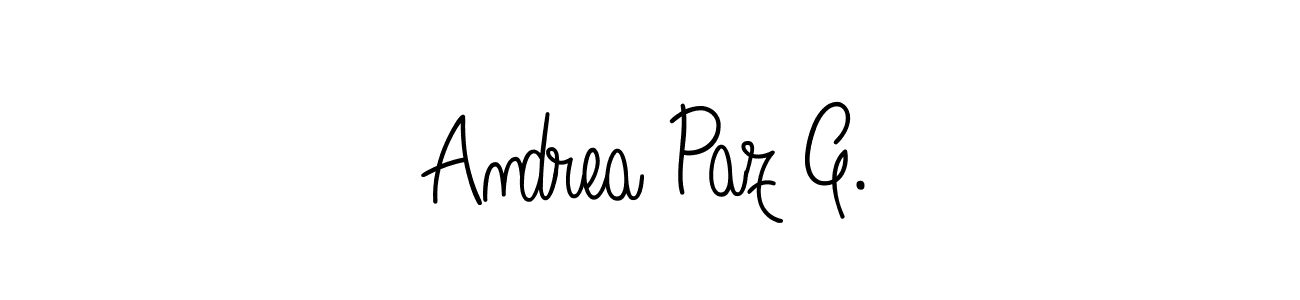 Once you've used our free online signature maker to create your best signature Angelique-Rose-font-FFP style, it's time to enjoy all of the benefits that Andrea Paz G. name signing documents. Andrea Paz G. signature style 5 images and pictures png