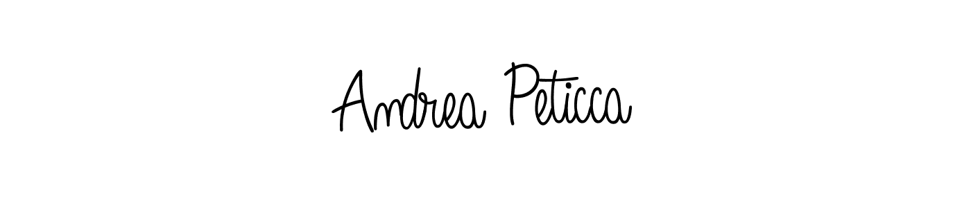 Make a beautiful signature design for name Andrea Peticca. With this signature (Angelique-Rose-font-FFP) style, you can create a handwritten signature for free. Andrea Peticca signature style 5 images and pictures png