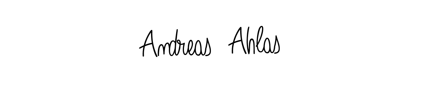 Design your own signature with our free online signature maker. With this signature software, you can create a handwritten (Angelique-Rose-font-FFP) signature for name Andreas  Ahlas. Andreas  Ahlas signature style 5 images and pictures png