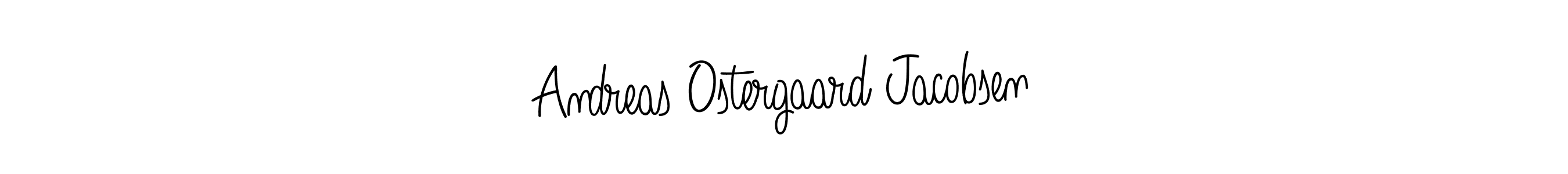 Also You can easily find your signature by using the search form. We will create Andreas Ostergaard Jacobsen name handwritten signature images for you free of cost using Angelique-Rose-font-FFP sign style. Andreas Ostergaard Jacobsen signature style 5 images and pictures png