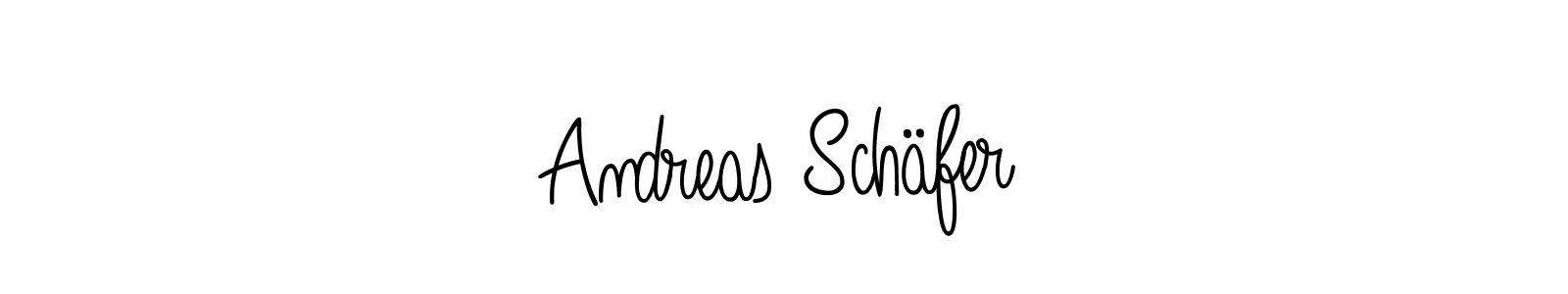 How to make Andreas Schäfer name signature. Use Angelique-Rose-font-FFP style for creating short signs online. This is the latest handwritten sign. Andreas Schäfer signature style 5 images and pictures png