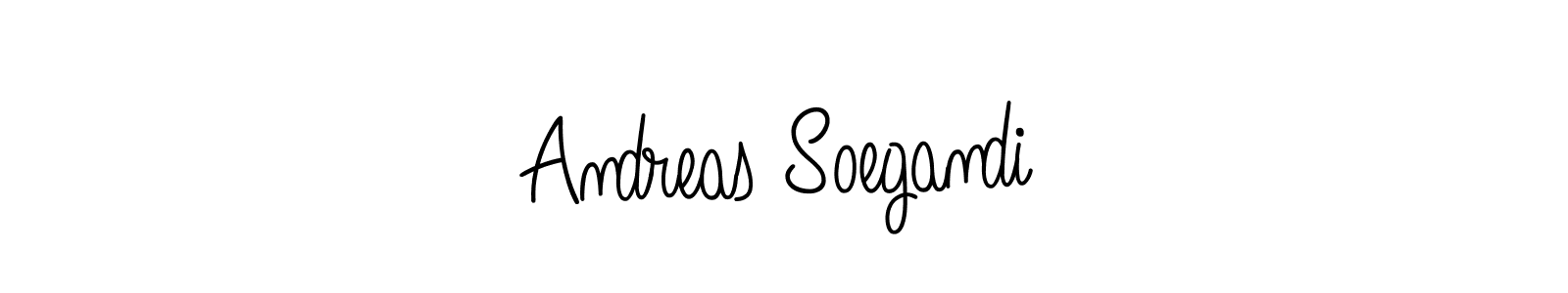 Use a signature maker to create a handwritten signature online. With this signature software, you can design (Angelique-Rose-font-FFP) your own signature for name Andreas Soegandi. Andreas Soegandi signature style 5 images and pictures png