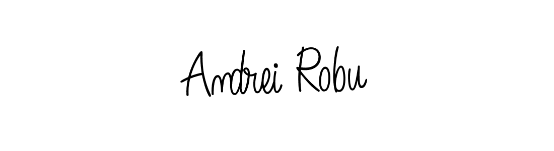 Design your own signature with our free online signature maker. With this signature software, you can create a handwritten (Angelique-Rose-font-FFP) signature for name Andrei Robu. Andrei Robu signature style 5 images and pictures png