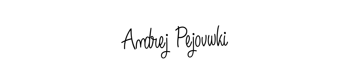 Create a beautiful signature design for name Andrej Pejovwki. With this signature (Angelique-Rose-font-FFP) fonts, you can make a handwritten signature for free. Andrej Pejovwki signature style 5 images and pictures png