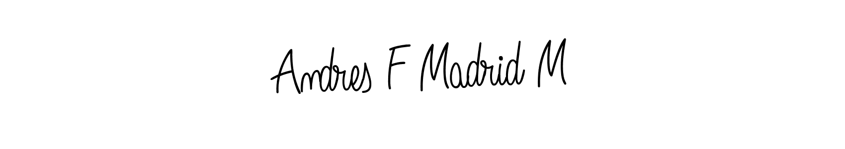 if you are searching for the best signature style for your name Andres F Madrid M. so please give up your signature search. here we have designed multiple signature styles  using Angelique-Rose-font-FFP. Andres F Madrid M signature style 5 images and pictures png
