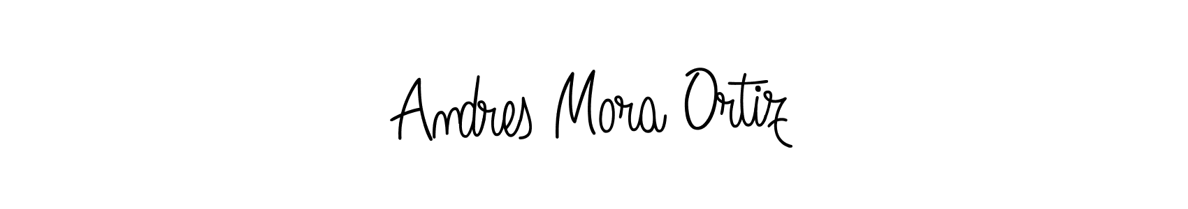 Use a signature maker to create a handwritten signature online. With this signature software, you can design (Angelique-Rose-font-FFP) your own signature for name Andres Mora Ortiz. Andres Mora Ortiz signature style 5 images and pictures png