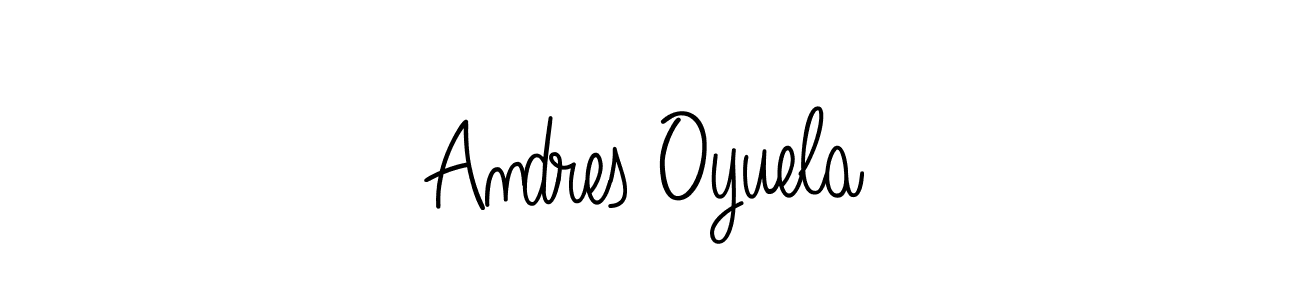 if you are searching for the best signature style for your name Andres Oyuela. so please give up your signature search. here we have designed multiple signature styles  using Angelique-Rose-font-FFP. Andres Oyuela signature style 5 images and pictures png
