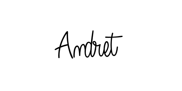 Design your own signature with our free online signature maker. With this signature software, you can create a handwritten (Angelique-Rose-font-FFP) signature for name Andret. Andret signature style 5 images and pictures png