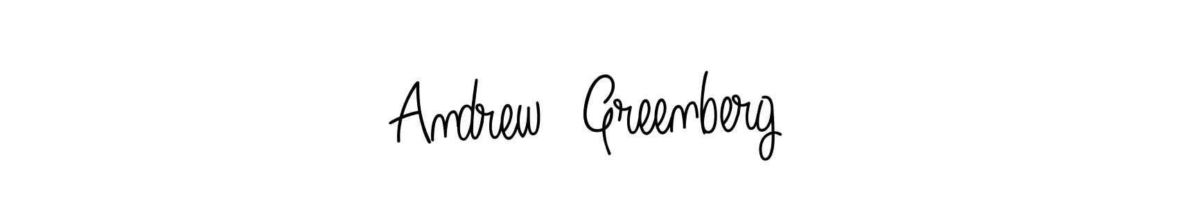 Make a beautiful signature design for name Andrew  Greenberg. With this signature (Angelique-Rose-font-FFP) style, you can create a handwritten signature for free. Andrew  Greenberg signature style 5 images and pictures png
