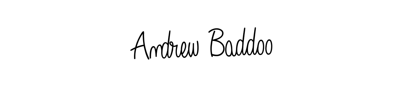 Design your own signature with our free online signature maker. With this signature software, you can create a handwritten (Angelique-Rose-font-FFP) signature for name Andrew Baddoo. Andrew Baddoo signature style 5 images and pictures png