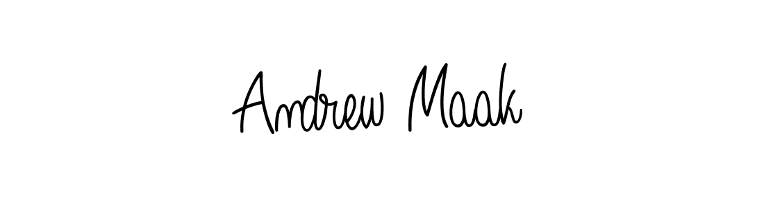 Design your own signature with our free online signature maker. With this signature software, you can create a handwritten (Angelique-Rose-font-FFP) signature for name Andrew Maak. Andrew Maak signature style 5 images and pictures png