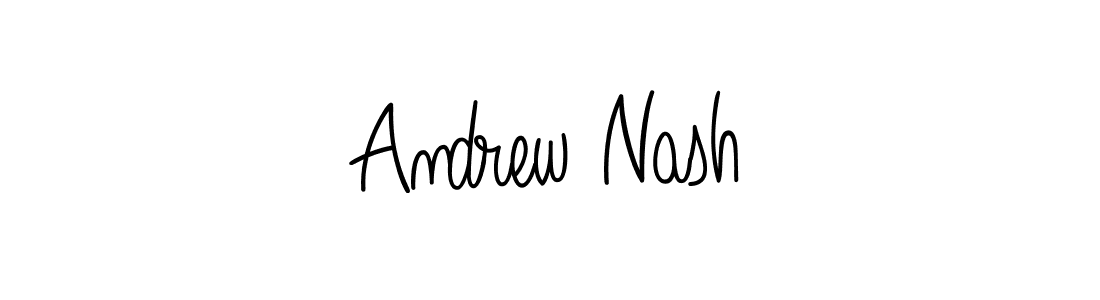 Andrew Nash stylish signature style. Best Handwritten Sign (Angelique-Rose-font-FFP) for my name. Handwritten Signature Collection Ideas for my name Andrew Nash. Andrew Nash signature style 5 images and pictures png