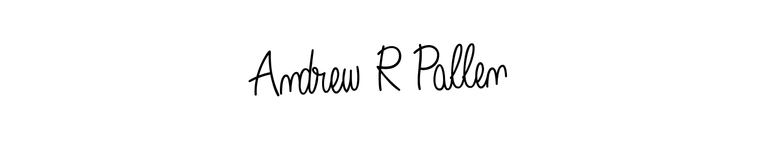 Make a short Andrew R Pallen signature style. Manage your documents anywhere anytime using Angelique-Rose-font-FFP. Create and add eSignatures, submit forms, share and send files easily. Andrew R Pallen signature style 5 images and pictures png