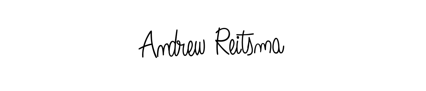 How to make Andrew Reitsma name signature. Use Angelique-Rose-font-FFP style for creating short signs online. This is the latest handwritten sign. Andrew Reitsma signature style 5 images and pictures png