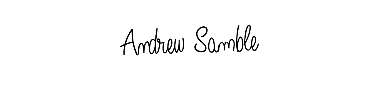 How to Draw Andrew Samble signature style? Angelique-Rose-font-FFP is a latest design signature styles for name Andrew Samble. Andrew Samble signature style 5 images and pictures png