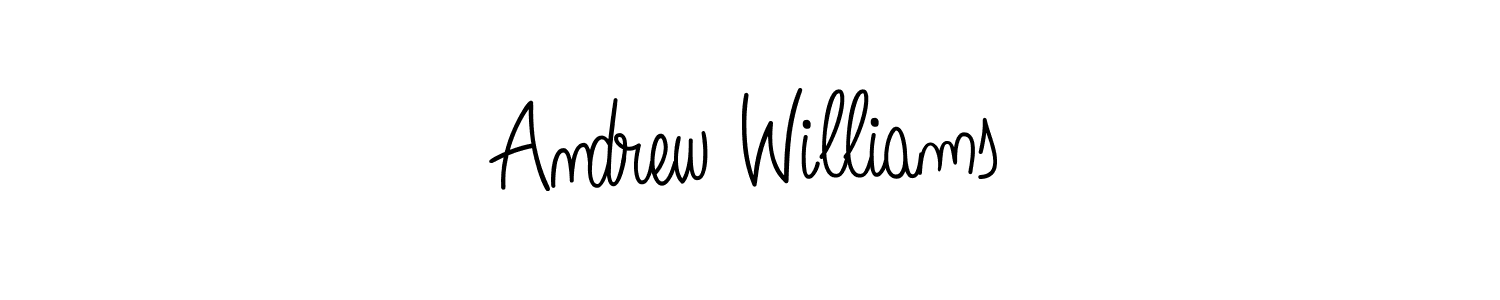 Create a beautiful signature design for name Andrew Williams. With this signature (Angelique-Rose-font-FFP) fonts, you can make a handwritten signature for free. Andrew Williams signature style 5 images and pictures png