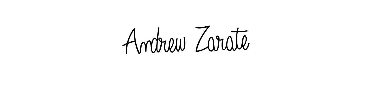 Design your own signature with our free online signature maker. With this signature software, you can create a handwritten (Angelique-Rose-font-FFP) signature for name Andrew Zarate. Andrew Zarate signature style 5 images and pictures png