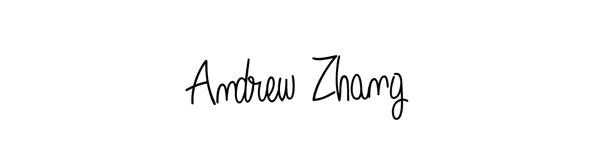 Andrew Zhang stylish signature style. Best Handwritten Sign (Angelique-Rose-font-FFP) for my name. Handwritten Signature Collection Ideas for my name Andrew Zhang. Andrew Zhang signature style 5 images and pictures png