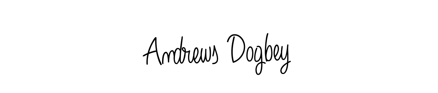 Andrews Dogbey stylish signature style. Best Handwritten Sign (Angelique-Rose-font-FFP) for my name. Handwritten Signature Collection Ideas for my name Andrews Dogbey. Andrews Dogbey signature style 5 images and pictures png