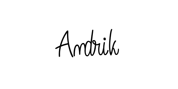You can use this online signature creator to create a handwritten signature for the name Andrik. This is the best online autograph maker. Andrik signature style 5 images and pictures png