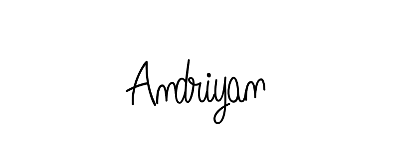 How to make Andriyan signature? Angelique-Rose-font-FFP is a professional autograph style. Create handwritten signature for Andriyan name. Andriyan signature style 5 images and pictures png