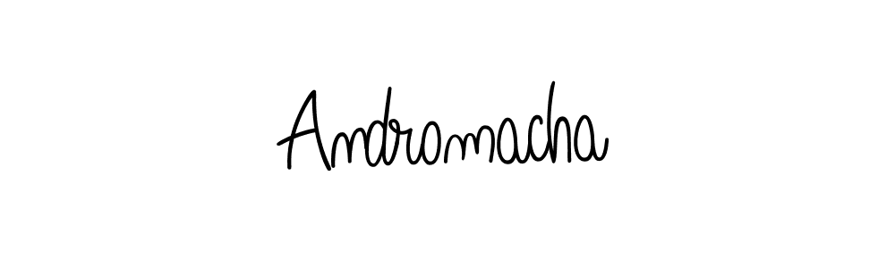 You should practise on your own different ways (Angelique-Rose-font-FFP) to write your name (Andromacha) in signature. don't let someone else do it for you. Andromacha signature style 5 images and pictures png