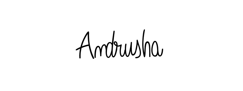 Also we have Andrusha name is the best signature style. Create professional handwritten signature collection using Angelique-Rose-font-FFP autograph style. Andrusha signature style 5 images and pictures png