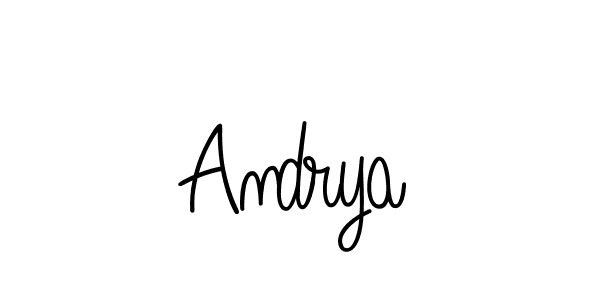 Best and Professional Signature Style for Andrya. Angelique-Rose-font-FFP Best Signature Style Collection. Andrya signature style 5 images and pictures png