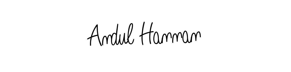 if you are searching for the best signature style for your name Andul Hannan. so please give up your signature search. here we have designed multiple signature styles  using Angelique-Rose-font-FFP. Andul Hannan signature style 5 images and pictures png