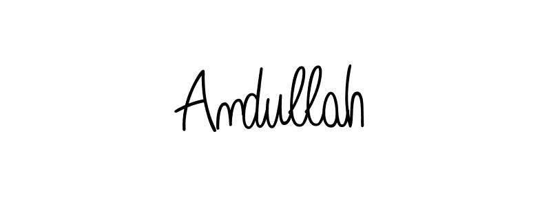 How to Draw Andullah signature style? Angelique-Rose-font-FFP is a latest design signature styles for name Andullah. Andullah signature style 5 images and pictures png