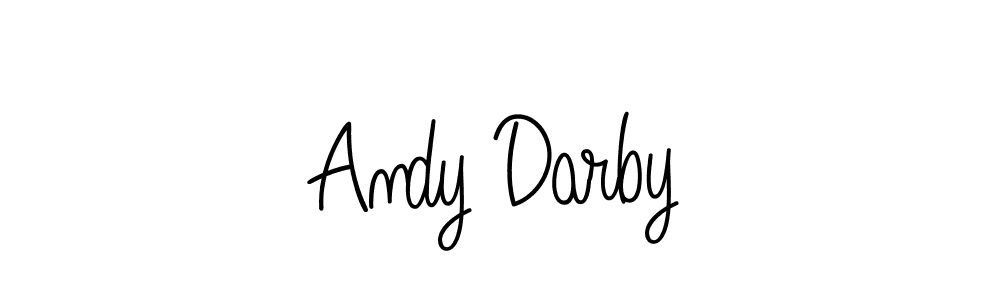 How to make Andy Darby name signature. Use Angelique-Rose-font-FFP style for creating short signs online. This is the latest handwritten sign. Andy Darby signature style 5 images and pictures png