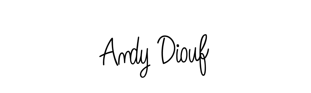 Use a signature maker to create a handwritten signature online. With this signature software, you can design (Angelique-Rose-font-FFP) your own signature for name Andy Diouf. Andy Diouf signature style 5 images and pictures png