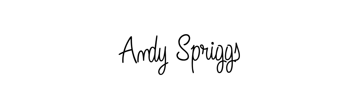How to make Andy Spriggs name signature. Use Angelique-Rose-font-FFP style for creating short signs online. This is the latest handwritten sign. Andy Spriggs signature style 5 images and pictures png