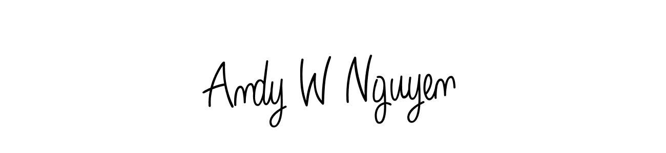 Make a short Andy W Nguyen signature style. Manage your documents anywhere anytime using Angelique-Rose-font-FFP. Create and add eSignatures, submit forms, share and send files easily. Andy W Nguyen signature style 5 images and pictures png