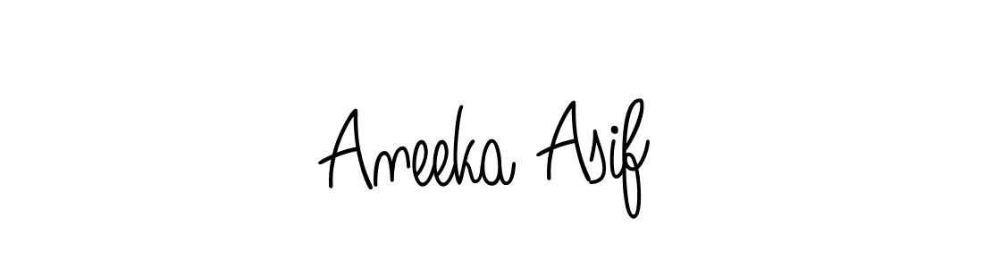 You can use this online signature creator to create a handwritten signature for the name Aneeka Asif. This is the best online autograph maker. Aneeka Asif signature style 5 images and pictures png