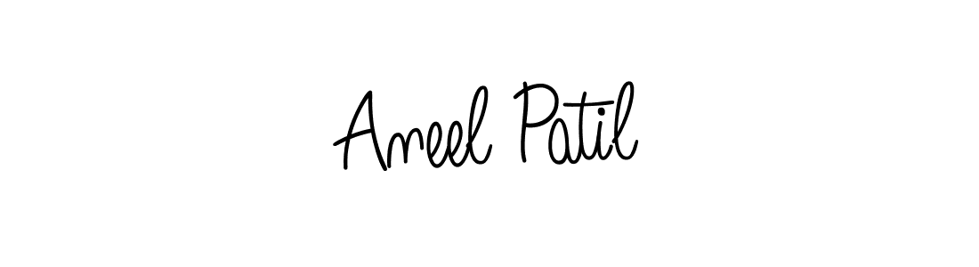 Design your own signature with our free online signature maker. With this signature software, you can create a handwritten (Angelique-Rose-font-FFP) signature for name Aneel Patil. Aneel Patil signature style 5 images and pictures png