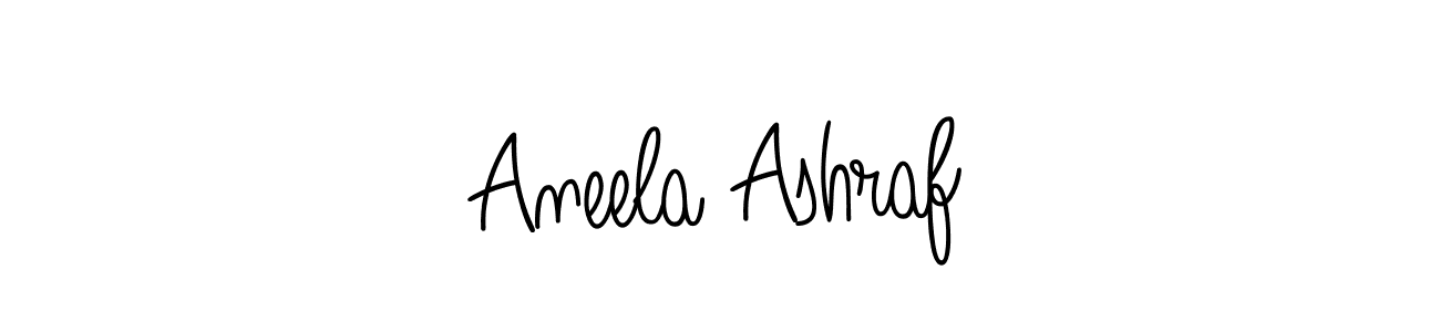 Create a beautiful signature design for name Aneela Ashraf. With this signature (Angelique-Rose-font-FFP) fonts, you can make a handwritten signature for free. Aneela Ashraf signature style 5 images and pictures png