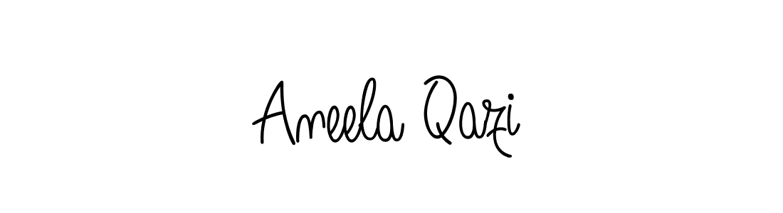 Also we have Aneela Qazi name is the best signature style. Create professional handwritten signature collection using Angelique-Rose-font-FFP autograph style. Aneela Qazi signature style 5 images and pictures png