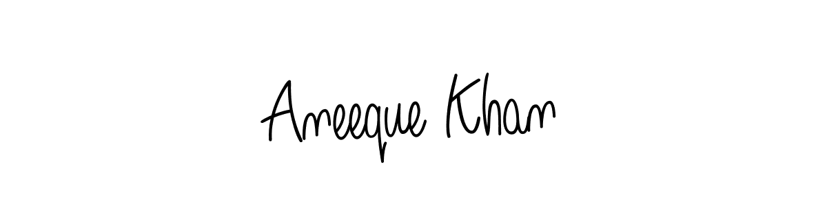 Check out images of Autograph of Aneeque Khan name. Actor Aneeque Khan Signature Style. Angelique-Rose-font-FFP is a professional sign style online. Aneeque Khan signature style 5 images and pictures png