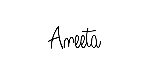 The best way (Angelique-Rose-font-FFP) to make a short signature is to pick only two or three words in your name. The name Aneeta include a total of six letters. For converting this name. Aneeta signature style 5 images and pictures png