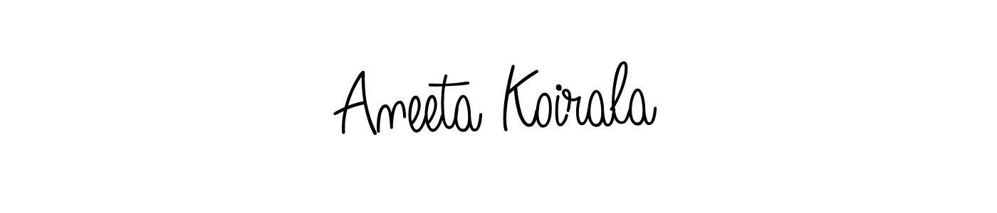 How to Draw Aneeta Koirala signature style? Angelique-Rose-font-FFP is a latest design signature styles for name Aneeta Koirala. Aneeta Koirala signature style 5 images and pictures png