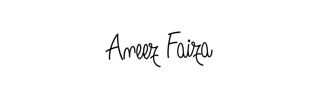 How to make Aneez Faiza signature? Angelique-Rose-font-FFP is a professional autograph style. Create handwritten signature for Aneez Faiza name. Aneez Faiza signature style 5 images and pictures png